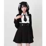 ジャケット風チェーンネクタイベルトプリーツワンピース 量産型 地雷系 夢展望 | DearMyLove | 詳細画像6 