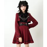 ジャケット風チェーンネクタイベルトプリーツワンピース 量産型 地雷系 夢展望 | DearMyLove | 詳細画像11 