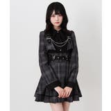 ジャケット風チェーンネクタイベルトプリーツワンピース 量産型 地雷系 夢展望 | DearMyLove | 詳細画像16 