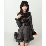 ジャケット風チェーンネクタイベルトプリーツワンピース 量産型 地雷系 夢展望 | DearMyLove | 詳細画像24 