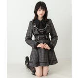 ジャケット風チェーンネクタイベルトプリーツワンピース 量産型 地雷系 夢展望 | DearMyLove | 詳細画像25 