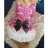 花柄×ピンクチェック柄フリフリTシャツ姫ギャル犬服 韓国 夢展望 | 夢展望 | 詳細画像11