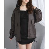 裾ドロストオーバーサイズ合皮ブルゾン【ジャケット】【コート】 韓国 夢展望 | 夢展望 | 詳細画像3