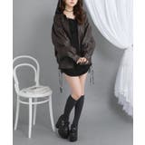 裾ドロストオーバーサイズ合皮ブルゾン【ジャケット】【コート】 韓国 夢展望 | 夢展望 | 詳細画像4