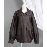 裾ドロストオーバーサイズ合皮ブルゾン【ジャケット】【コート】 韓国 夢展望 | 夢展望 | 詳細画像13