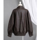 裾ドロストオーバーサイズ合皮ブルゾン【ジャケット】【コート】 韓国 夢展望 | 夢展望 | 詳細画像14