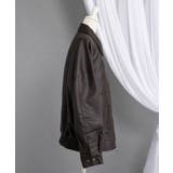 裾ドロストオーバーサイズ合皮ブルゾン【ジャケット】【コート】 韓国 夢展望 | 夢展望 | 詳細画像15