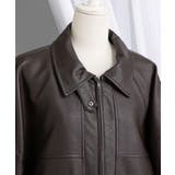 裾ドロストオーバーサイズ合皮ブルゾン【ジャケット】【コート】 韓国 夢展望 | 夢展望 | 詳細画像16