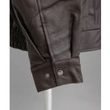 裾ドロストオーバーサイズ合皮ブルゾン【ジャケット】【コート】 韓国 夢展望 | 夢展望 | 詳細画像17