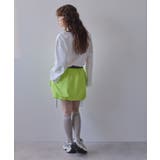 配色カラーバルーンミニジャージスカート 韓国 夢展望 | 夢展望 | 詳細画像4 