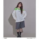 ホワイト | レースドッキングオーバーサイズロンT 韓国 夢展望 | 夢展望