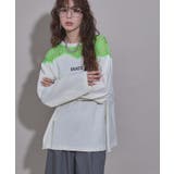 ライム | レースドッキングオーバーサイズロンT 韓国 夢展望 | 夢展望