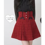 ハイウエストツイードパールビジュースカート 量産型 地雷系 夢展望 | DearMyLove | 詳細画像2