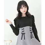 ドッキングリブカットリボンワンピース 量産型 地雷系 夢展望 | DearMyLove | 詳細画像15 