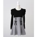 ドッキングリブカットリボンワンピース 量産型 地雷系 夢展望 | DearMyLove | 詳細画像21 