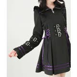 十字架アームバンドサイドレースアップフリルファスナーワンピース 量産型 地雷系 | DearMyLove | 詳細画像19