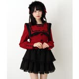 ゴシック風十字架バラレースフリルセーラーブラウス 量産型 地雷系 夢展望 | DearMyLove | 詳細画像10 