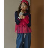 【26aw】フレア袖配色プルオーバーニット 韓国 夢展望 | 夢展望 | 詳細画像15