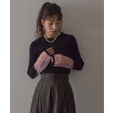 【26aw】フレア袖配色プルオーバーニット 韓国 夢展望 | 夢展望 | 詳細画像38