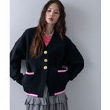 ダンボールニットバイカラーカーディガン 韓国 夢展望 | 夢展望 | 詳細画像3 