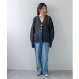 ダンボールニットバイカラーカーディガン 韓国 夢展望 | 夢展望 | 詳細画像6 