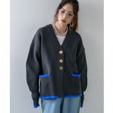 ダンボールニットバイカラーカーディガン 韓国 夢展望 | 夢展望 | 詳細画像10 