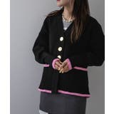 ダンボールニットバイカラーカーディガン 韓国 夢展望 | 夢展望 | 詳細画像21 