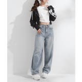 バレルレッグシンプデニムパンツ 量産型 地雷系 夢展望 | DearMyLove | 詳細画像9