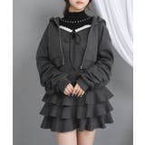 ティアードフリルミニキャミワンピ&パーカーセットアップ 量産型 地雷系 | DearMyLove | 詳細画像13