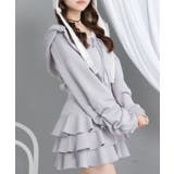 ティアードフリルミニキャミワンピ&パーカーセットアップ 量産型 地雷系 | DearMyLove | 詳細画像32