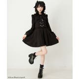 コウモリ襟チェーンボタンフリルプリーツワンピース 量産型 地雷系 夢展望 | DearMyLove | 詳細画像3 