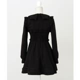 コウモリ襟チェーンボタンフリルプリーツワンピース 量産型 地雷系 夢展望 | DearMyLove | 詳細画像16 