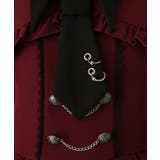 コウモリ襟チェーンボタンフリルプリーツワンピース 量産型 地雷系 夢展望 | DearMyLove | 詳細画像21 