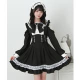 ハートレースウエストレースアップフリルワンピース 量産型 地雷系 夢展望 | DearMyLove | 詳細画像13 