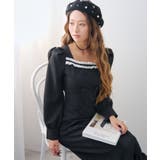 フリルリボンマーメイドワンピース【大きいサイズ有り】 量産型 地雷系 夢展望 | DearMyLove | 詳細画像4 