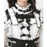 キラキラハートチョーカーベルトレースブラウス 量産型 地雷系 夢展望 | DearMyLove | 詳細画像10 