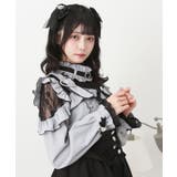 キラキラハートチョーカーベルトレースブラウス 量産型 地雷系 夢展望 | DearMyLove | 詳細画像19 