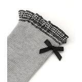 チェックフリルリボンショートソックス 量産型 地雷系 夢展望 | DearMyLove | 詳細画像7 