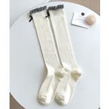 チェックフリルリボンハイソックス 量産型 地雷系 夢展望 | DearMyLove | 詳細画像2 