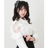 3wayレース重ねフリルビジューブラウス 量産型 地雷系 夢展望 DML | 夢展望 | 詳細画像5 