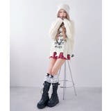 サブカル地雷系ダメージ風ゆるだぼ英字ロゴ長袖ニットトップス 韓国 夢展望 | 夢展望 | 詳細画像7 