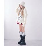 サブカル地雷系ダメージ風ゆるだぼ英字ロゴ長袖ニットトップス 韓国 夢展望 | 夢展望 | 詳細画像3