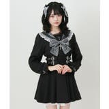 十字架クモレーススタッズベルトセーラーワンピース 量産型 地雷系 夢展望 | DearMyLove | 詳細画像13 