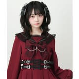 十字架クモレーススタッズベルトセーラーワンピース 量産型 地雷系 夢展望 | DearMyLove | 詳細画像17 