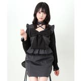 ビッグリボンハートスタッズチョーカー風レース袖フリルワンピース 量産型 地雷系 | DearMyLove | 詳細画像10 