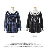 キラキラハートビジューリボンセーラーセットアップ 韓国 夢展望 | 夢展望 | 詳細画像2 