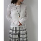 シアーレイヤード風ロングスリーブトップス 韓国 夢展望 | 夢展望 | 詳細画像4 