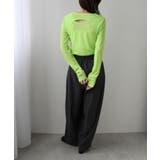 シアーレイヤード風ロングスリーブトップス 韓国 夢展望 | 夢展望 | 詳細画像14 