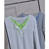 スキッパーカラーレイヤードシアートップス 韓国 夢展望 | 夢展望 | 詳細画像12 