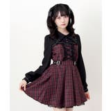 十字架スタッズジャンスカ風レースアッププリーツワンピース 量産型 地雷系 | DearMyLove | 詳細画像18 